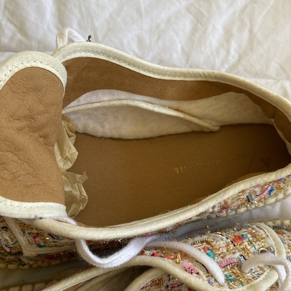 Anthropologie tweed lace-up espadrille sneakers - Picture 13 of 16
